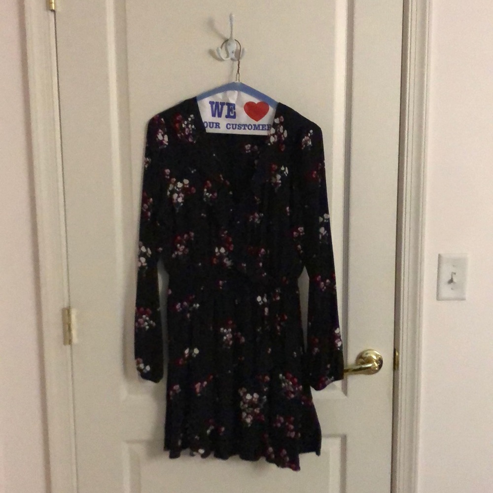 Express Black Floral Dress